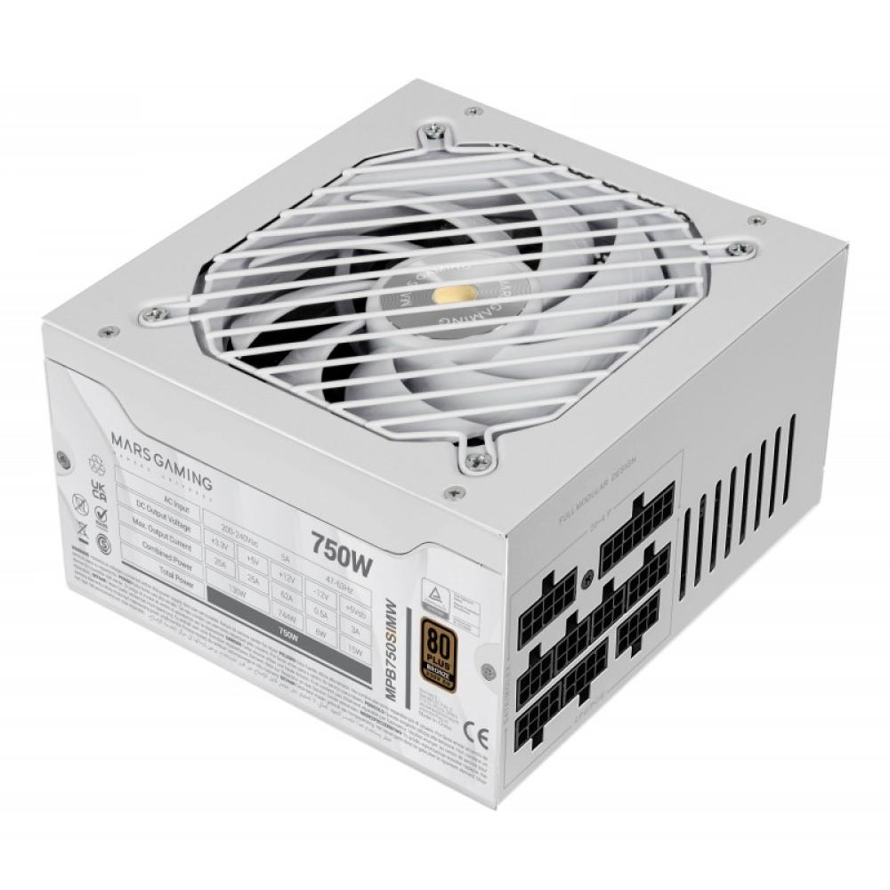 Mars Gaming - MPB750SIMW unidad de fuente de alimentación 750 W 24-pin ATX ATX Blanco