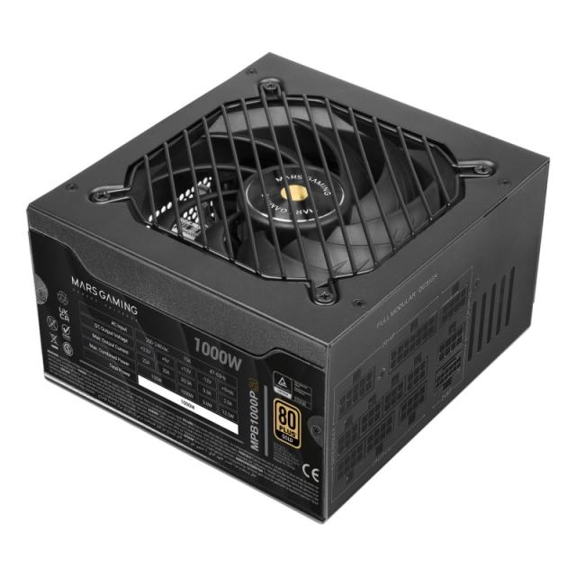 Mars Gaming - MPB1000PSI unidad de fuente de alimentación 1000 W 24-pin ATX ATX Negro