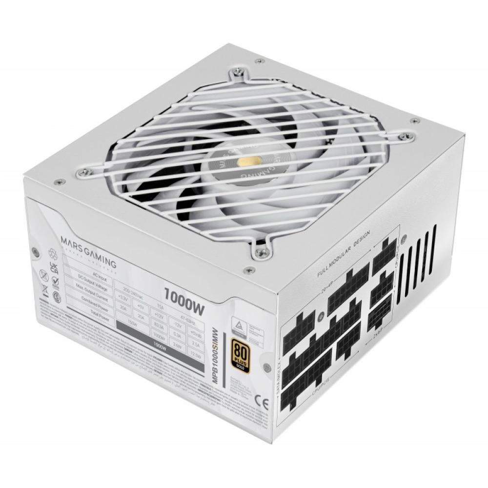 Mars Gaming - MPB1000SIMW unidad de fuente de alimentación 1000 W 24-pin ATX ATX Blanco