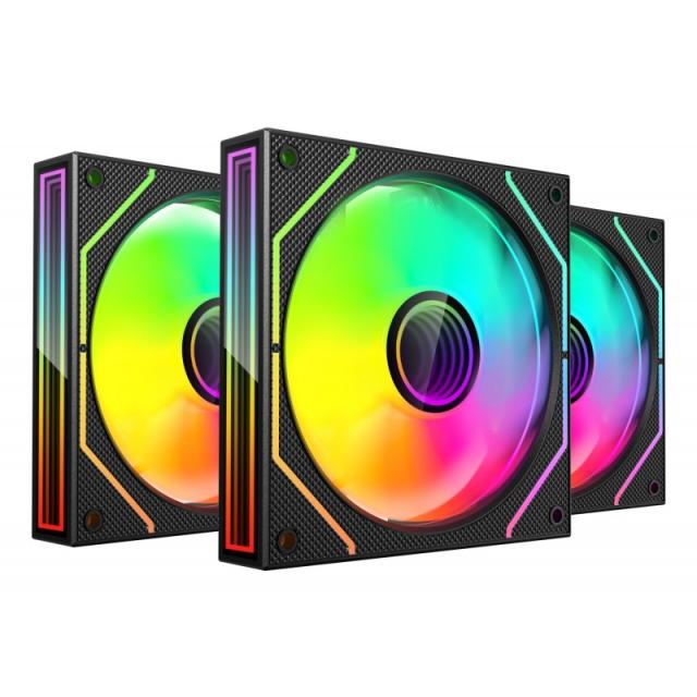 Mars Gaming - MF3DPROKIT sistema de refrigeración para ordenador Carcasa del ordenador Ventilador 12 cm Negro