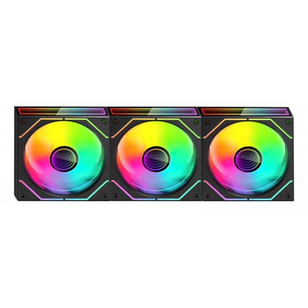 Mars Gaming - MF3DPROKIT sistema de refrigeración para ordenador Carcasa del ordenador Ventilador 12 cm Negro