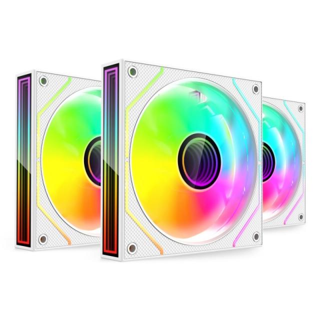 Mars Gaming - MF3DPROKITW sistema de refrigeración para ordenador Carcasa del ordenador Ventilador 12 cm Blanco