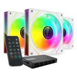 Mars Gaming - MF3DPROKITW sistema de refrigeración para ordenador Carcasa del ordenador Ventilador 12 cm Blanco