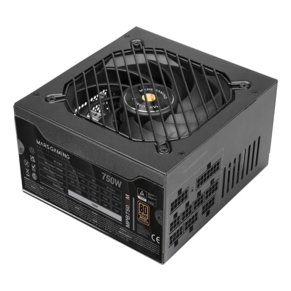 Mars Gaming - MPB750SIM unidad de fuente de alimentación 750 W 24-pin ATX ATX Negro