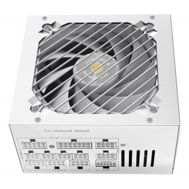 Mars Gaming - MPB1000PSIW unidad de fuente de alimentación 1000 W 24-pin ATX ATX Blanco