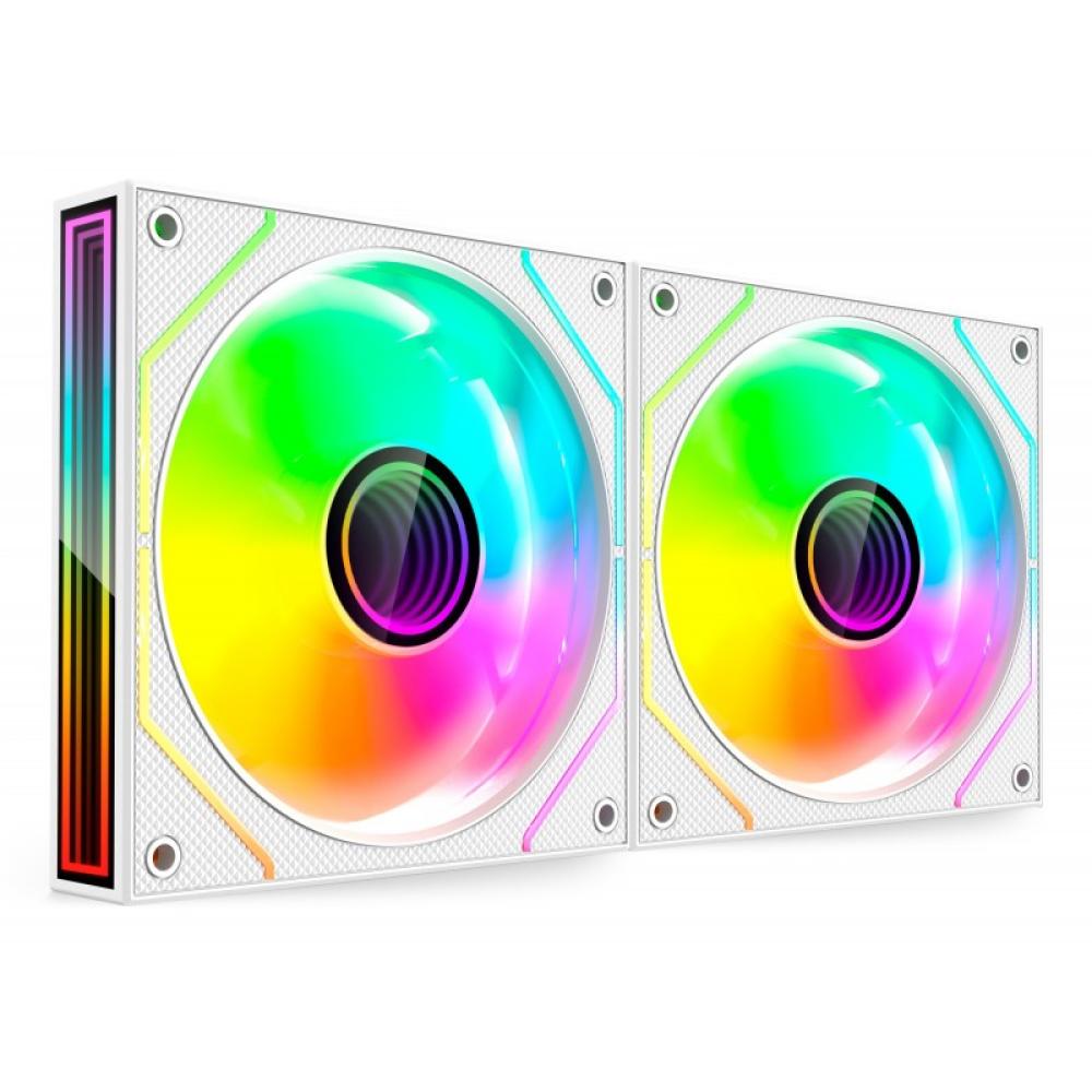 Mars Gaming - MF3DPROX2W sistema de refrigeración para ordenador Carcasa del ordenador Ventilador 12 cm Blanco