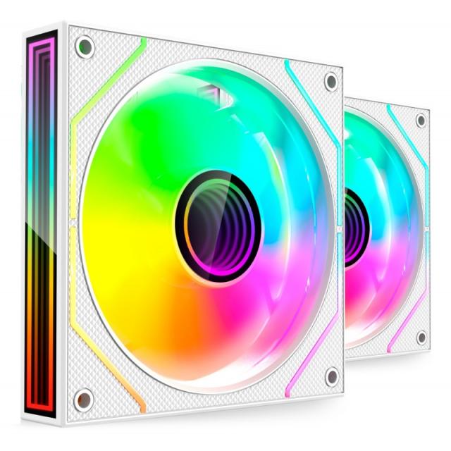 Mars Gaming - MF3DPROX2W sistema de refrigeración para ordenador Carcasa del ordenador Ventilador 12 cm Blanco