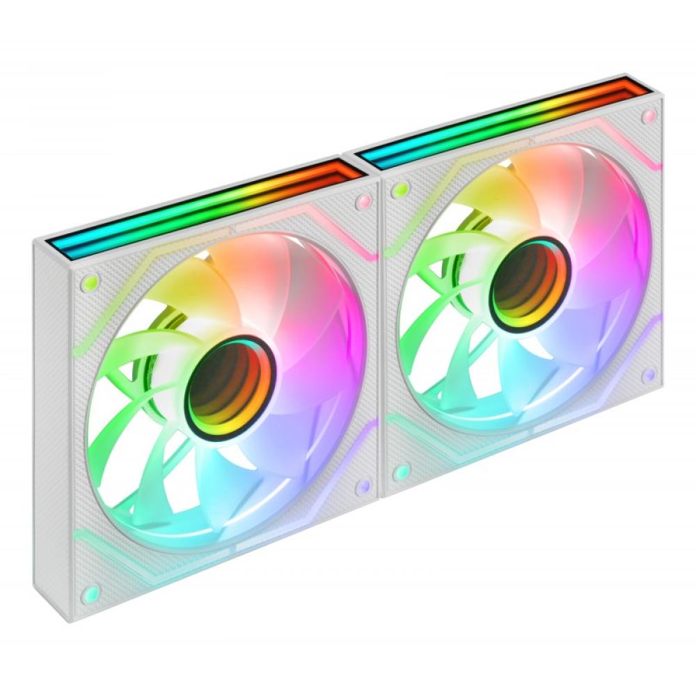 Mars Gaming - MF3DPROX2RW sistema de refrigeración para ordenador Carcasa del ordenador Ventilador 12 cm Blanco