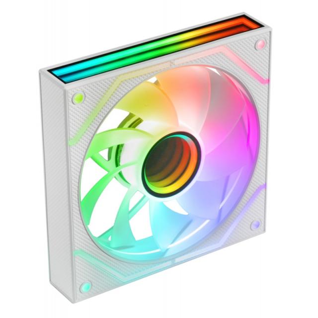 Mars Gaming - MF3DPROX2RW sistema de refrigeración para ordenador Carcasa del ordenador Ventilador 12 cm Blanco