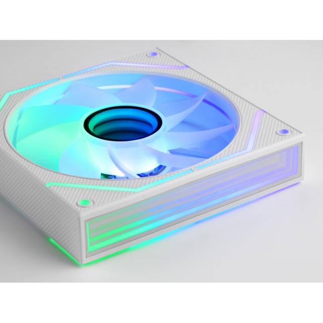 Mars Gaming - MF3DPROX2RW sistema de refrigeración para ordenador Carcasa del ordenador Ventilador 12 cm Blanco