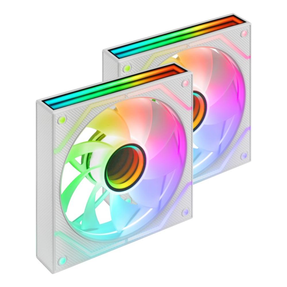 Mars Gaming - MF3DPROX2RW sistema de refrigeración para ordenador Carcasa del ordenador Ventilador 12 cm Blanco