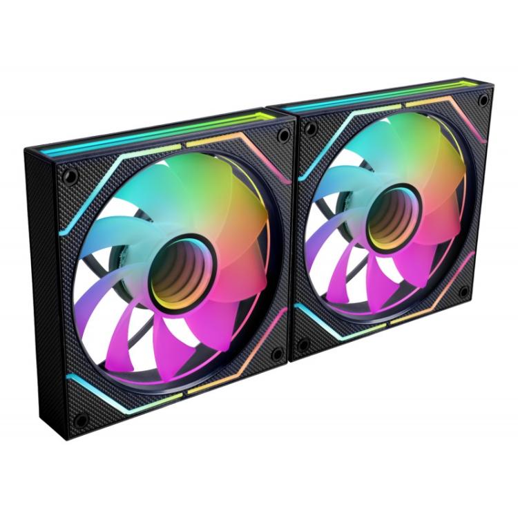 Mars Gaming - MF3DPROX2R sistema de refrigeración para ordenador Carcasa del ordenador Ventilador 12 cm Negro