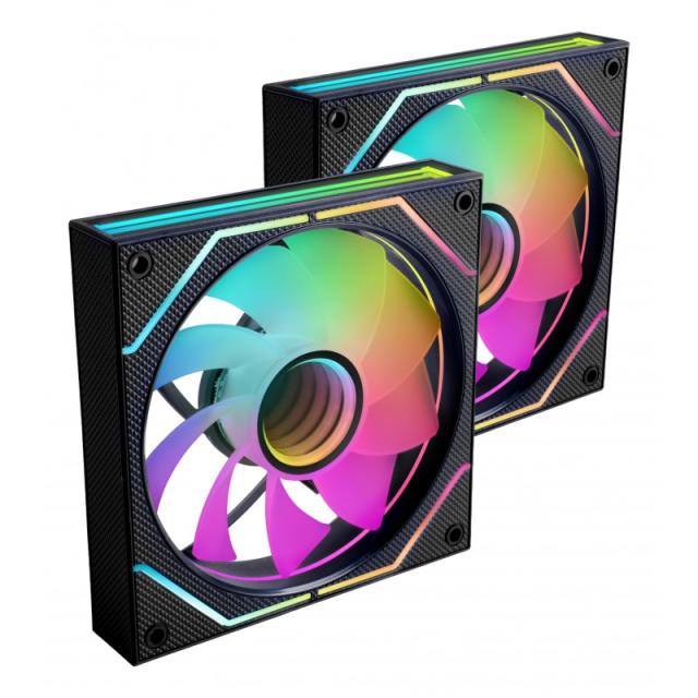 Mars Gaming - MF3DPROX2R sistema de refrigeración para ordenador Carcasa del ordenador Ventilador 12 cm Negro