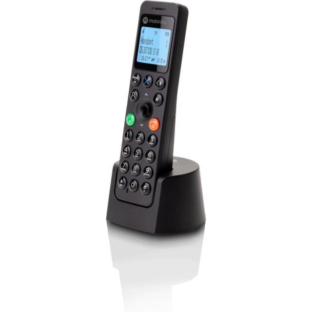 Motorola - DOT201 Teléfono DECT Identificador de llamadas Negro