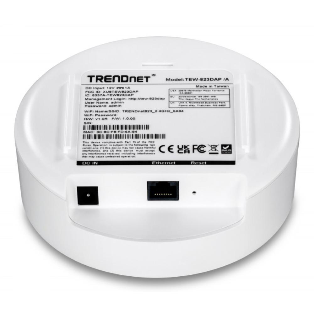 Trendnet - TEW-823DAP punto de acceso inalámbrico 1267 Mbit/s Blanco Energía sobre Ethernet (PoE)