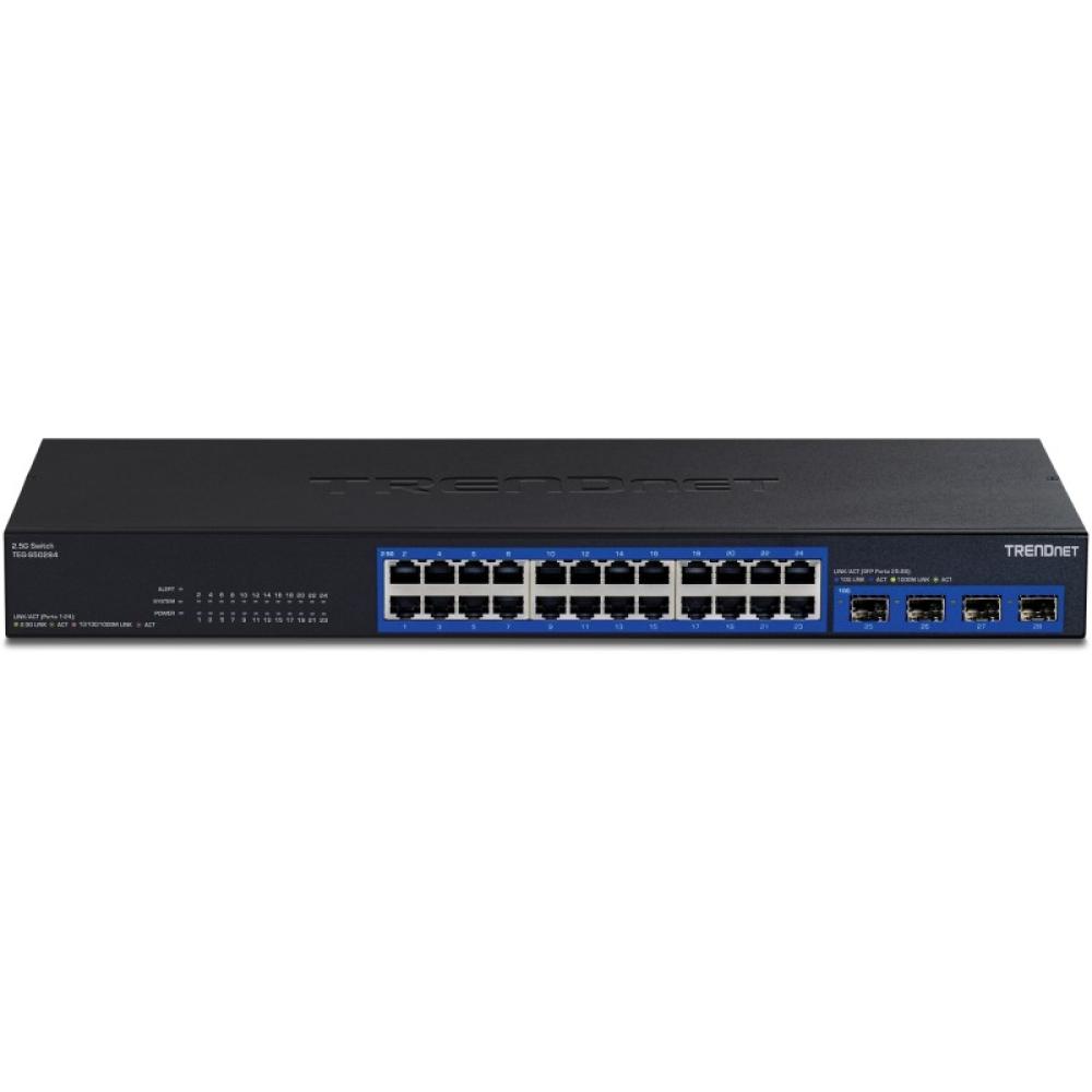 Trendnet - TEG-S50284 switch No administrado 2.5G Ethernet (100/1000/2500) Negro