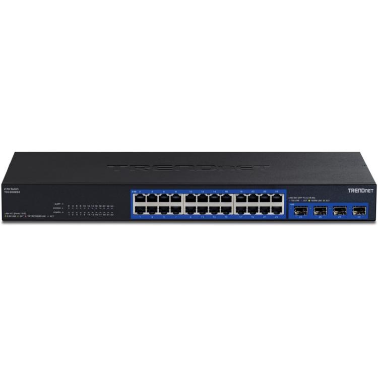 Trendnet - TEG-S50284 switch No administrado 2.5G Ethernet (100/1000/2500) Negro