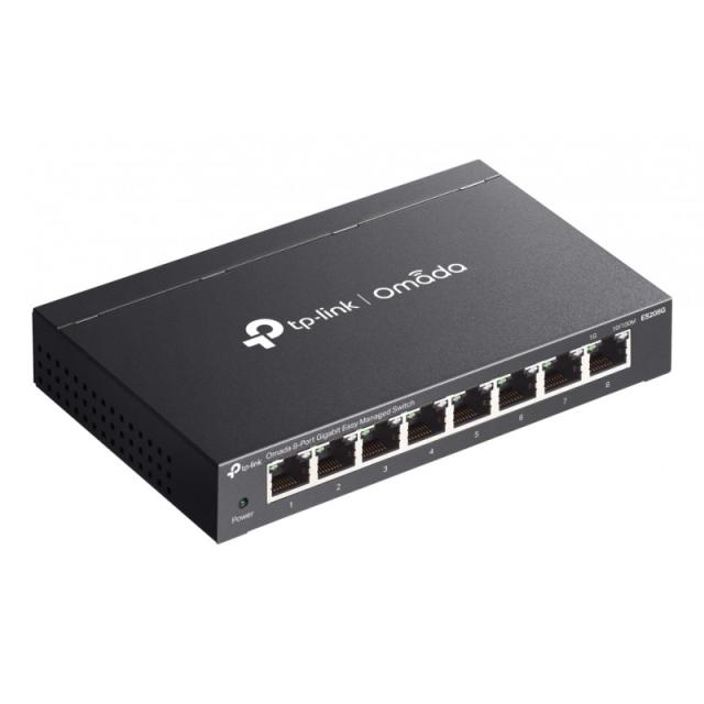 TP-Link - Omada ES208G switch Gestionado L2 Gigabit Ethernet (10/100/1000) Negro