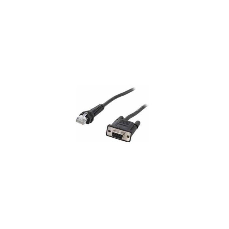 Zebra - CBA-RF5-S07ZAR cable de serie Negro 0,82296 m DB-9 RJ-45