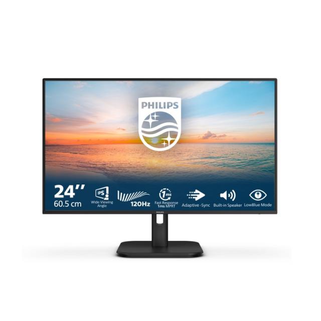 Philips - 1000 series 24E1N1200A/00 pantalla para PC 60,5 cm (23.8") 1920 x 1080 Pixeles Full HD LCD Negro