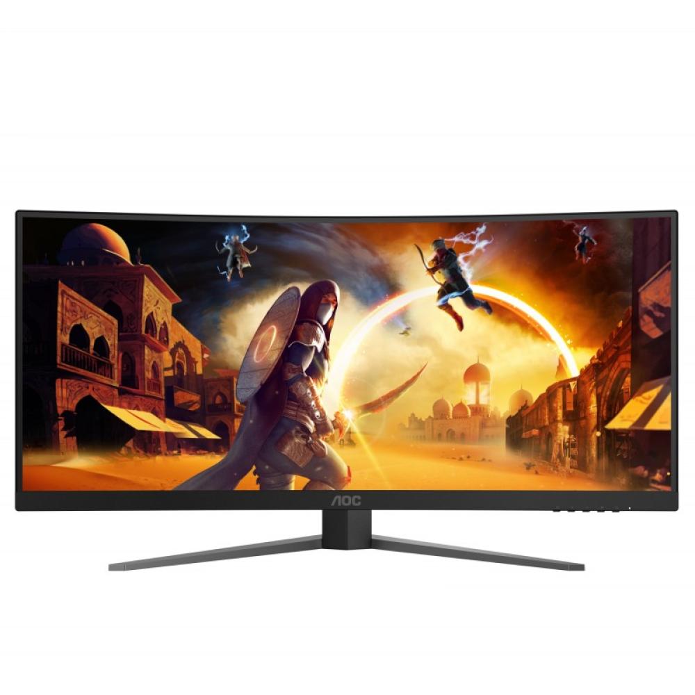 AOC - G4 CU34G4 pantalla para PC 86,4 cm (34") 3440 x 1440 Pixeles Wide Quad HD LED Negro, Rojo