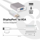 CLUB3D - Displayport a VGA Adaptador Activo