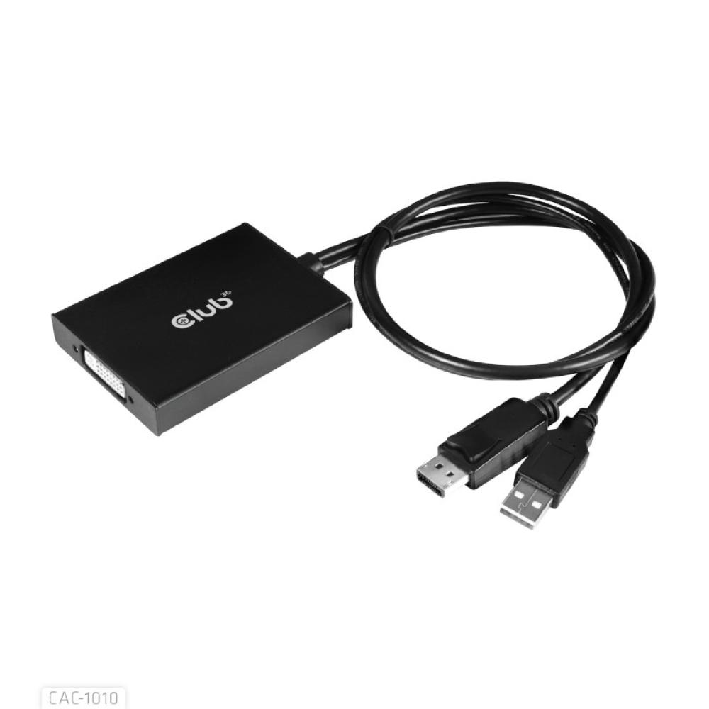 CLUB3D - cac-1010 Displayport/usb DVI-I Daul link Negro, Blanco