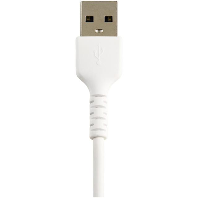StarTech.com - Cable Resistente USB-A a Lightning de 15 cm Blanco - Cable de Sincronización y Carga USB Tipo A a Lightning con F