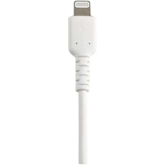 StarTech.com - Cable Resistente USB-A a Lightning de 15 cm Blanco - Cable de Sincronización y Carga USB Tipo A a Lightning con F