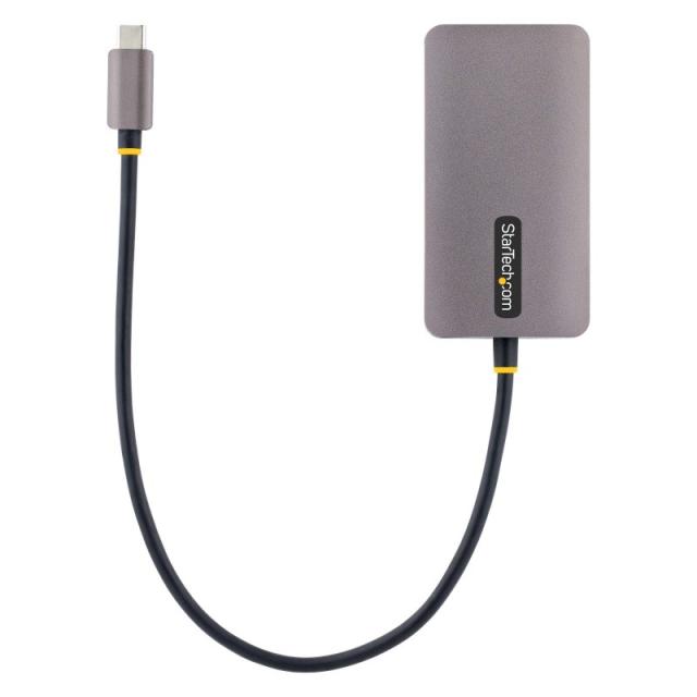 StarTech.com - Adaptador de Vídeo USB C, Adaptador USB Tipo C a HDMI VGA DVI hasta 4K 60Hz, Adaptador de Pantalla Multipuertos,