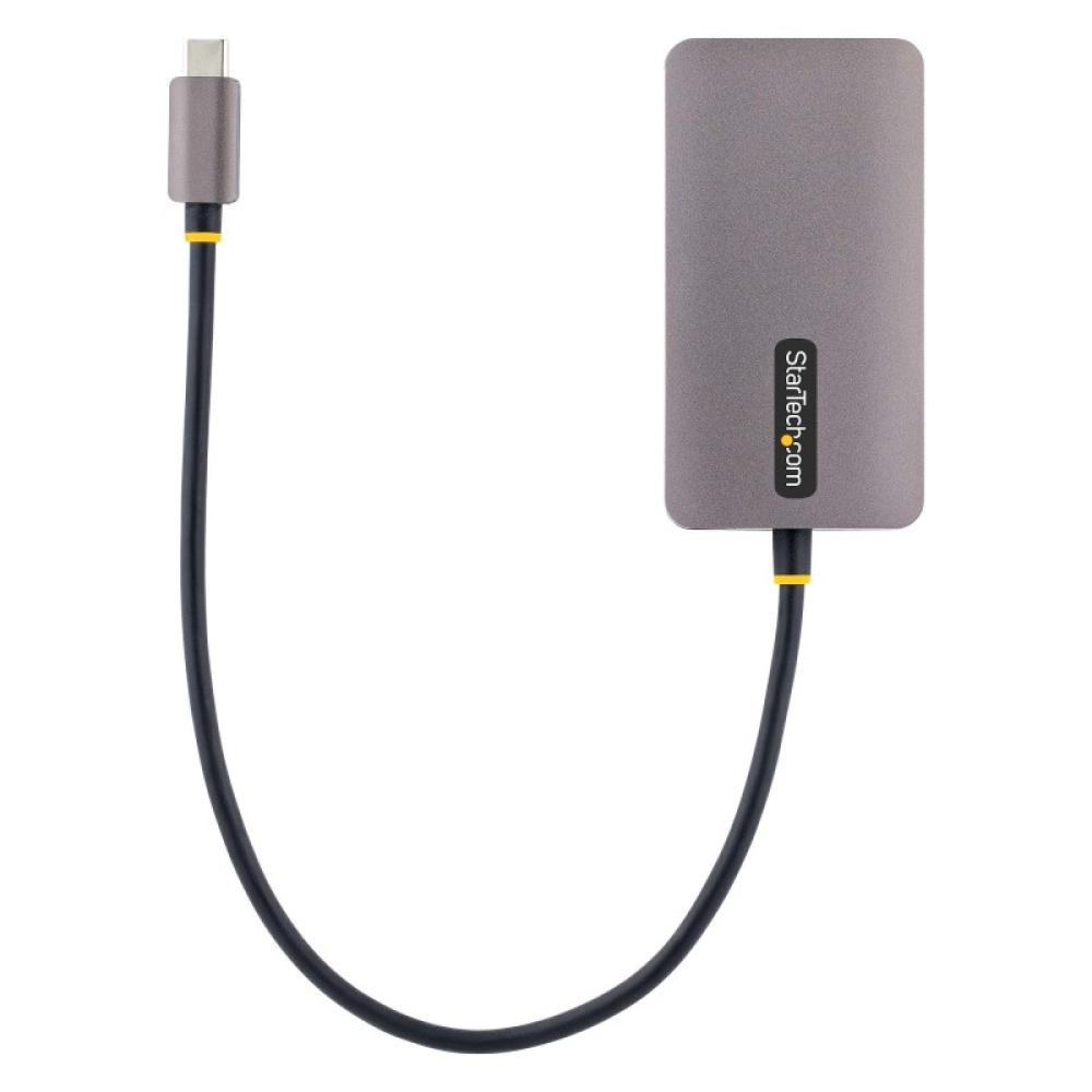StarTech.com - Adaptador de Vídeo USB C, Adaptador USB Tipo C a HDMI VGA DVI hasta 4K 60Hz, Adaptador de Pantalla Multipuertos,