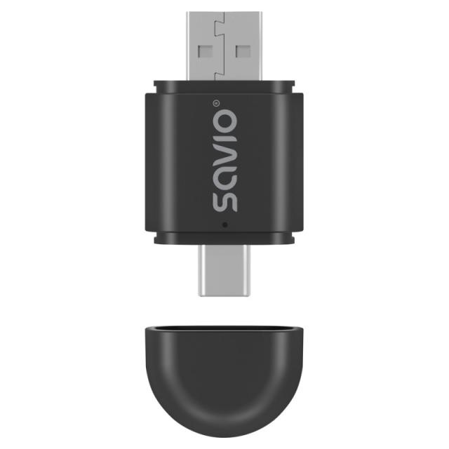 Savio - TR-17 transmisor de audio inalámbrico USB 10 m Negro