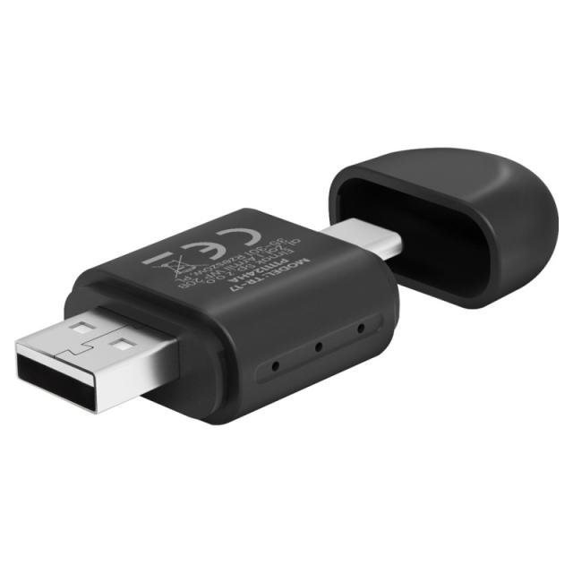 Savio - TR-17 transmisor de audio inalámbrico USB 10 m Negro