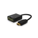 Savio - CL-23 adaptador de cable de vídeo 0,5 m VGA (D-Sub) HDMI tipo A (Estándar) Negro
