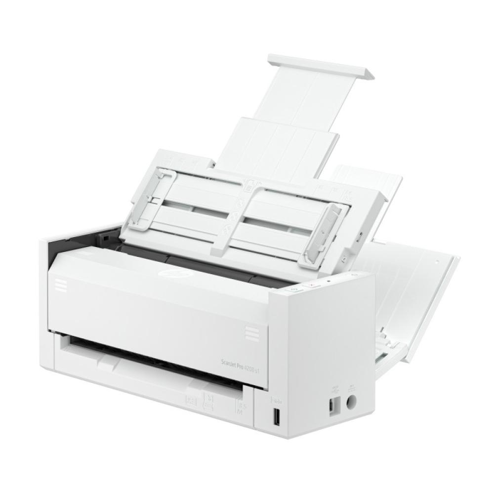 HP - ScanJet Pro 4200 s1 Escáner con alimentador automático de documentos (ADF) 600 x 600 DPI A4 Azul, Blanco - 8Q4W2A