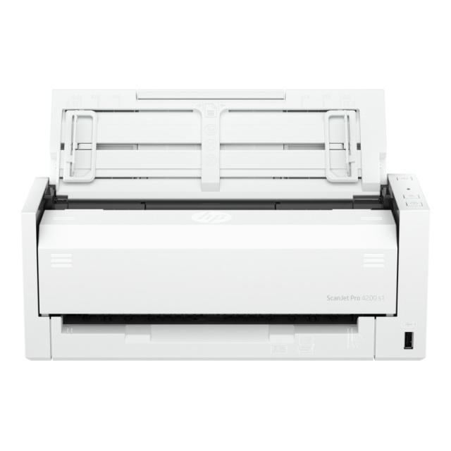 HP - ScanJet Pro 4200 s1 Escáner con alimentador automático de documentos (ADF) 600 x 600 DPI A4 Azul, Blanco - 8Q4W2A