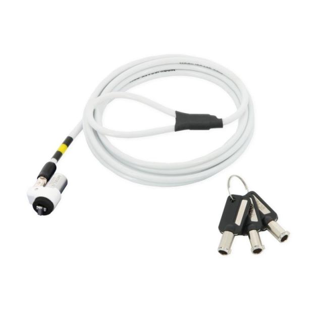 Mobilis - 001326 cable antirrobo Blanco 1,8 m