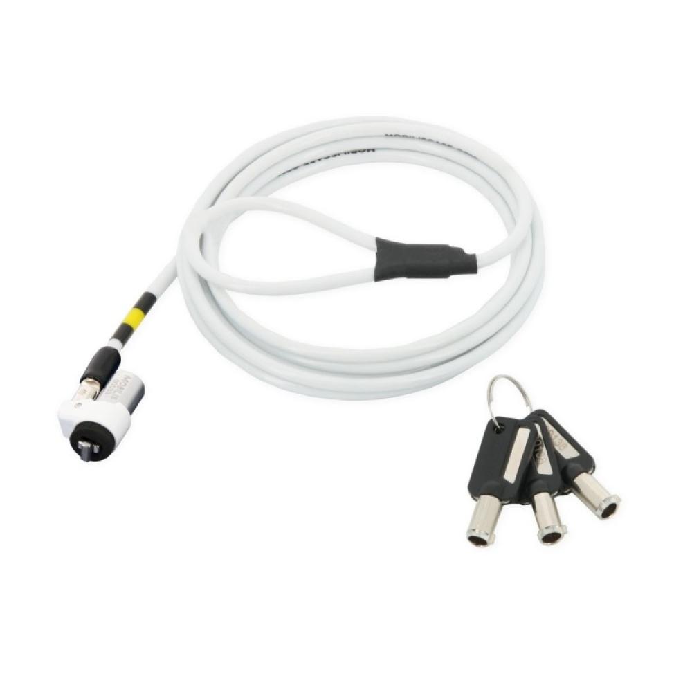 Mobilis - 001326 cable antirrobo Blanco 1,8 m