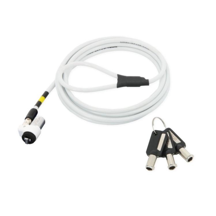 Mobilis - 001326 cable antirrobo Blanco 1,8 m