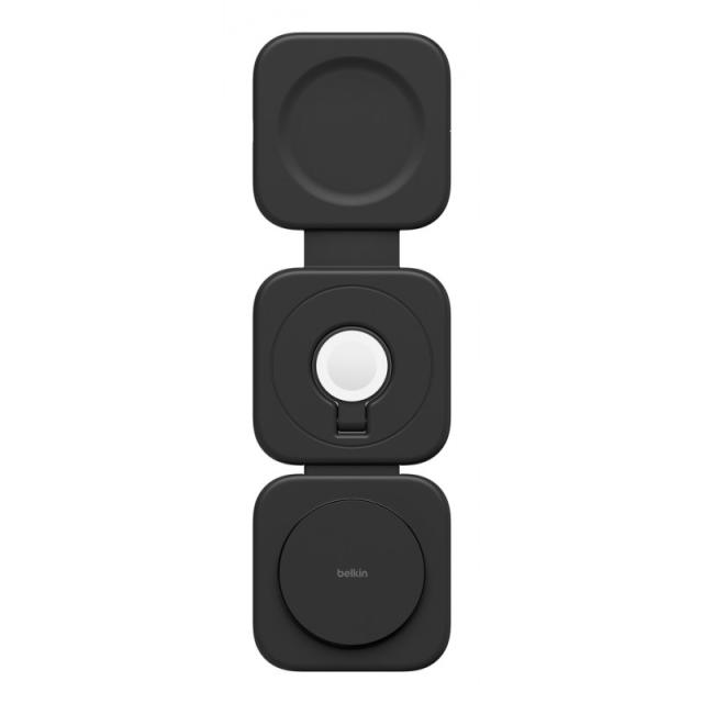 Belkin - BoostCharge Pro Auriculares, Smartphone, Reloj inteligente Negro USB Cargador inalámbrico Carga rápida Int - WIZ024HQBK