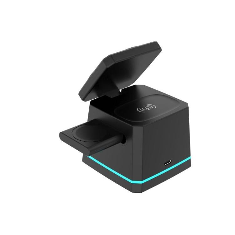 Energizer - WCP307 cargador de dispositivo móvil Auriculares, Smartphone, Reloj inteligente Negro USB Cargador inalámbrico Carga