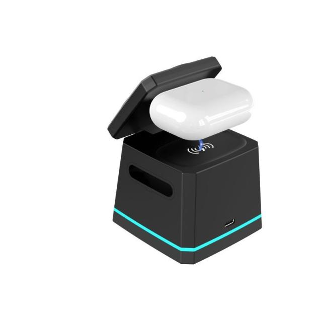 Energizer - WCP307 cargador de dispositivo móvil Auriculares, Smartphone, Reloj inteligente Negro USB Cargador inalámbrico Carga