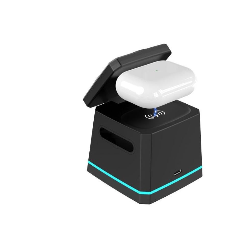 Energizer - WCP307 cargador de dispositivo móvil Auriculares, Smartphone, Reloj inteligente Negro USB Cargador inalámbrico Carga