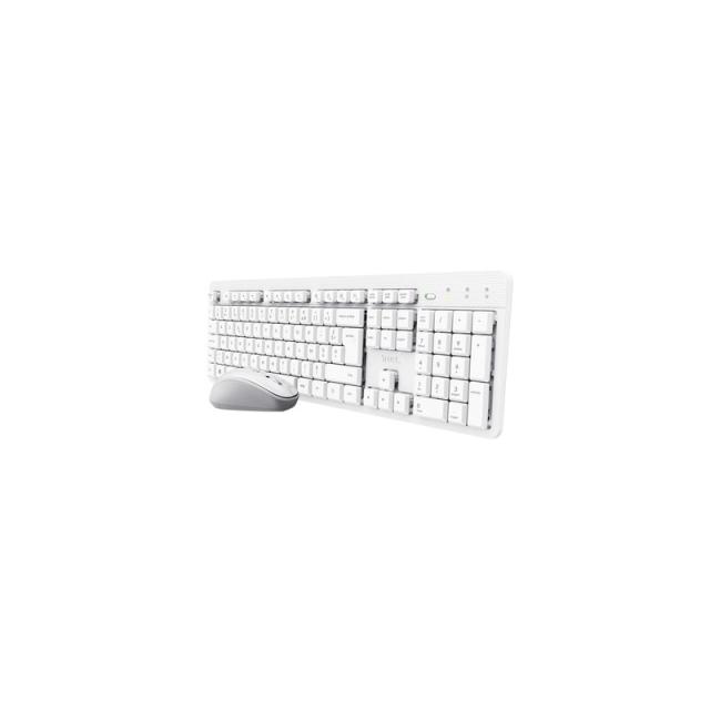 Trust - Ody II Wireless teclado Ratón incluido Hogar / Oficina RF inalámbrico QWERTY Español Blanco