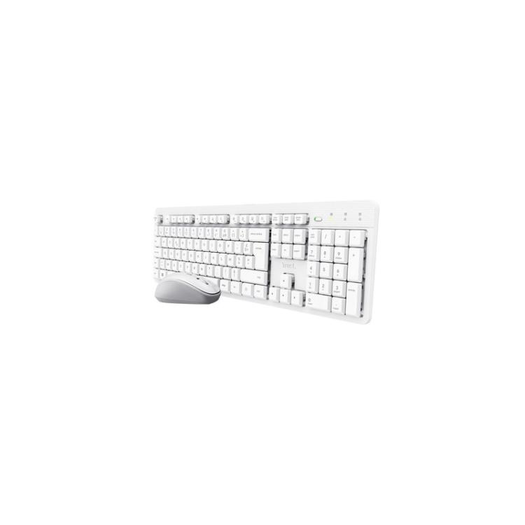 Trust - Ody II Wireless teclado Ratón incluido Hogar / Oficina RF inalámbrico QWERTY Español Blanco