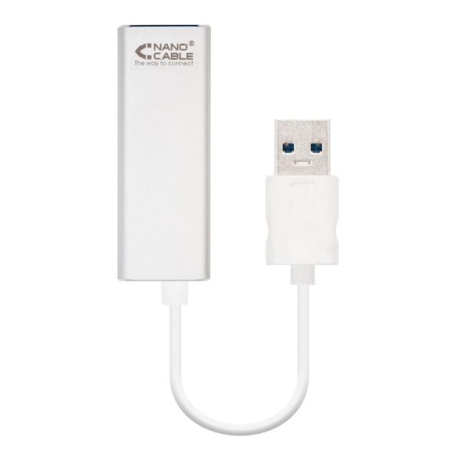 Nanocable - USB 3.0/RJ-45, 0.15m tarjeta y adaptador de interfaz