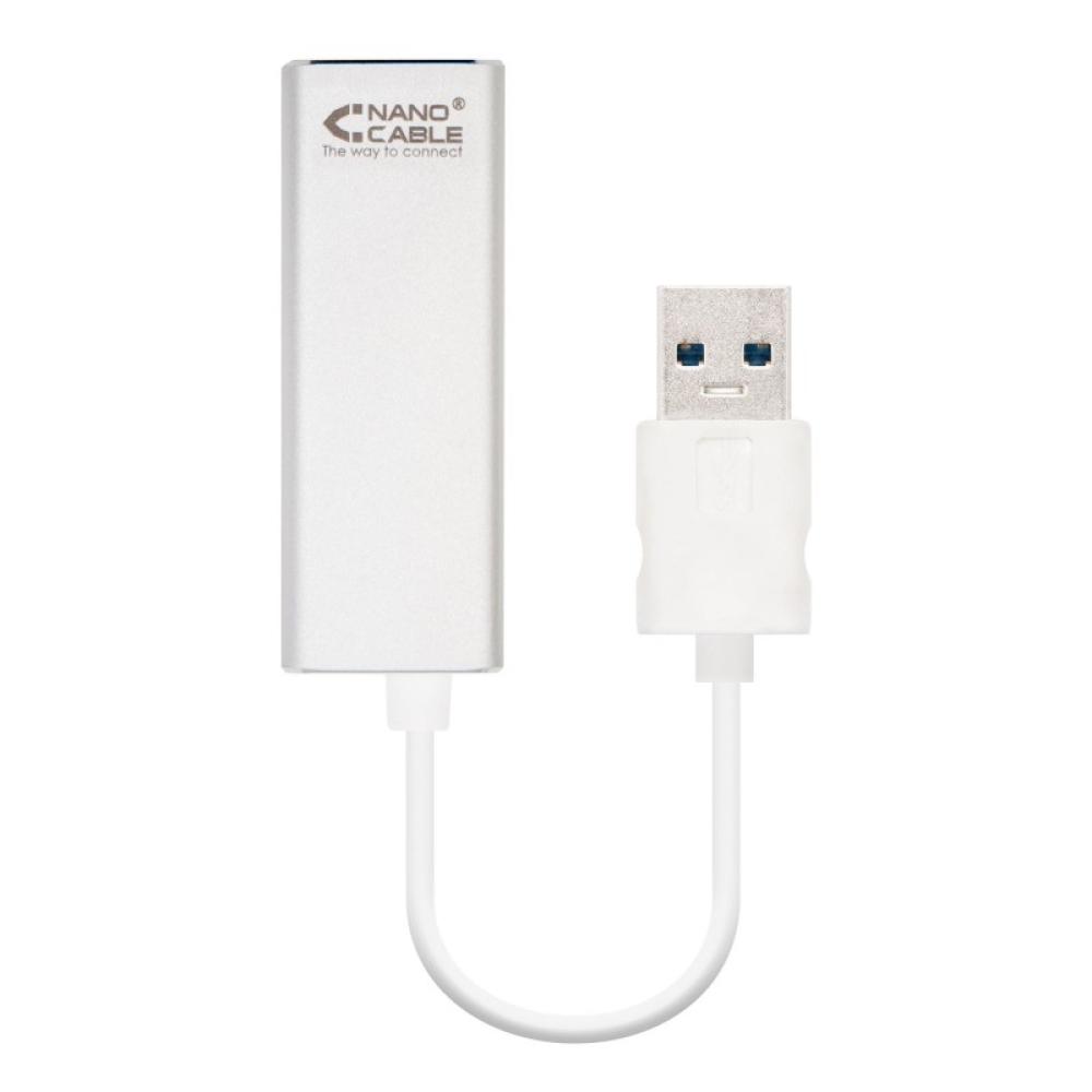 Nanocable - USB 3.0/RJ-45, 0.15m tarjeta y adaptador de interfaz