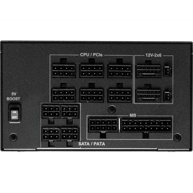 Asrock - Phantom Gaming PG-1300G unidad de fuente de alimentación 1300 W 20+4 pin ATX ATX Negro