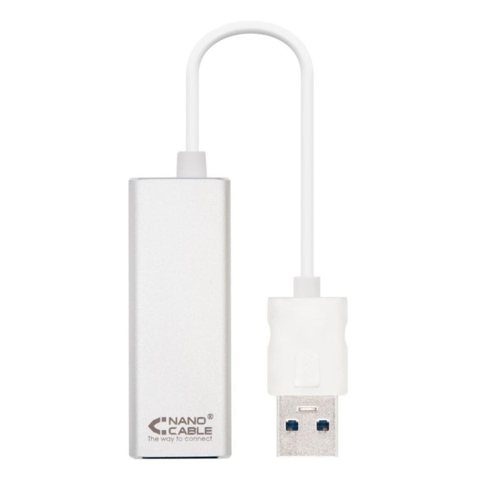 Nanocable - USB 3.0/RJ-45, 0.15m tarjeta y adaptador de interfaz