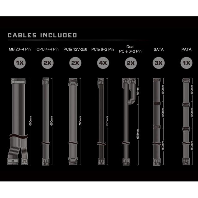 Asrock - Taichi TC-1300T unidad de fuente de alimentación 1300 W 20+4 pin ATX ATX Negro